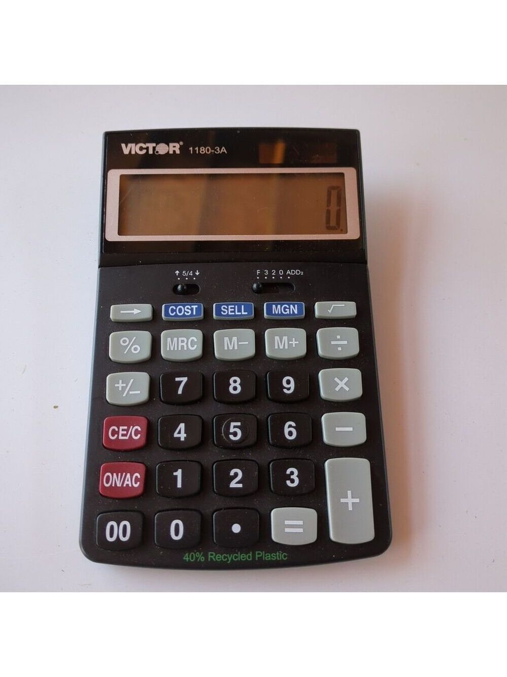 Extra Large 12 Digit Desktop Calculator with‎ Adjustable Tilt LCD Solar Power